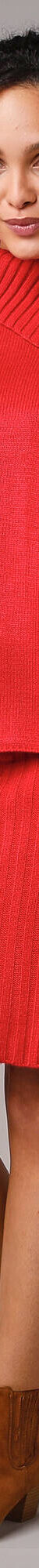 Jupe tricot en maille fantaisie (rouge) Jupe tricot en maille fantaisie (rouge)